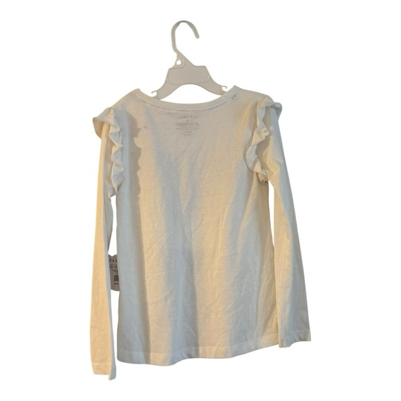 Rae Dunn Spooky Vibes Long Sleeve Tee 6X Halloween Shirt with Ruffle Shoulders - Picture 2 of 4